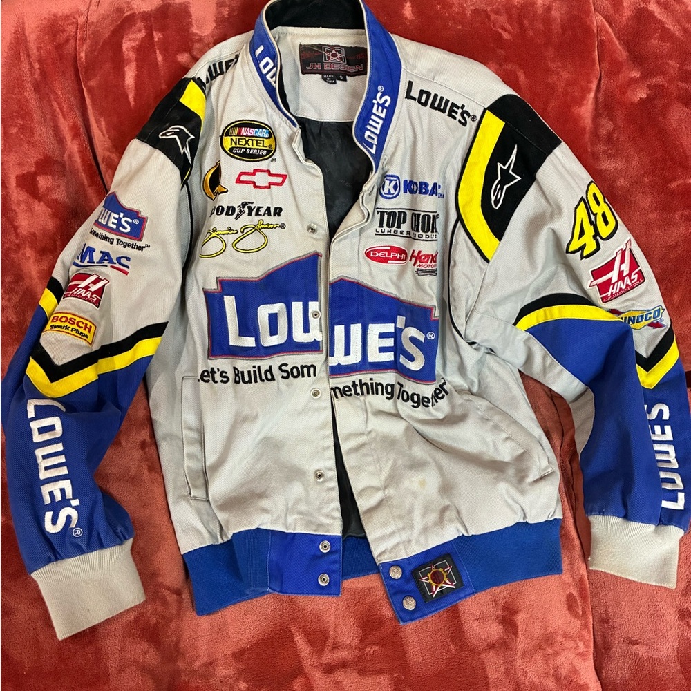 Lowe's Men's Performance Jacket - Blue and White